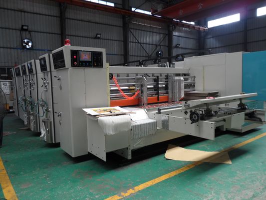 Carton Box Flexo Printing Slotting Die Cutting Machine 180 Sheet/min For Pizza Box Making
