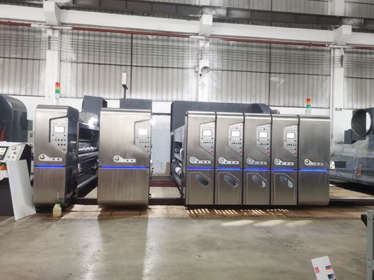 380V 50HZ Full Computerized corrugated flexo printing machine 300 Sheet/Min
